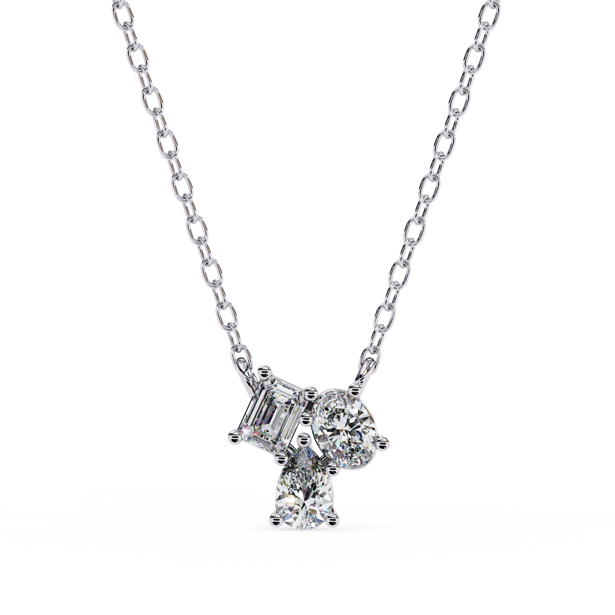 Olivia Three Stone Pendant