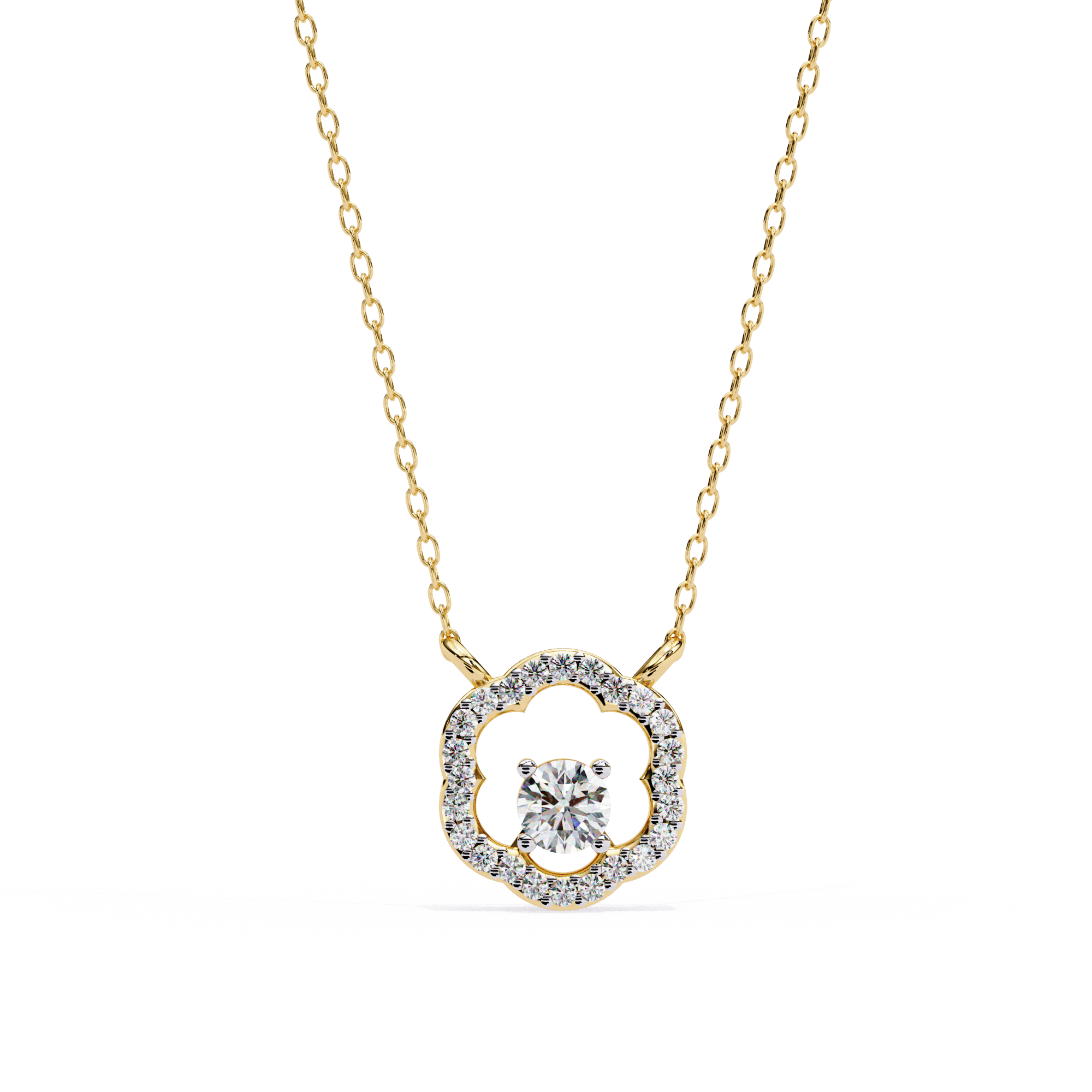 Zainab Solitaire Pendant