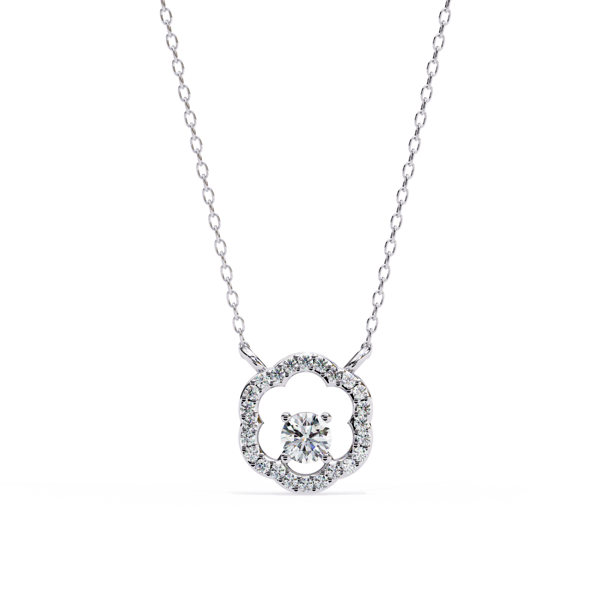 Zainab Solitaire Pendant
