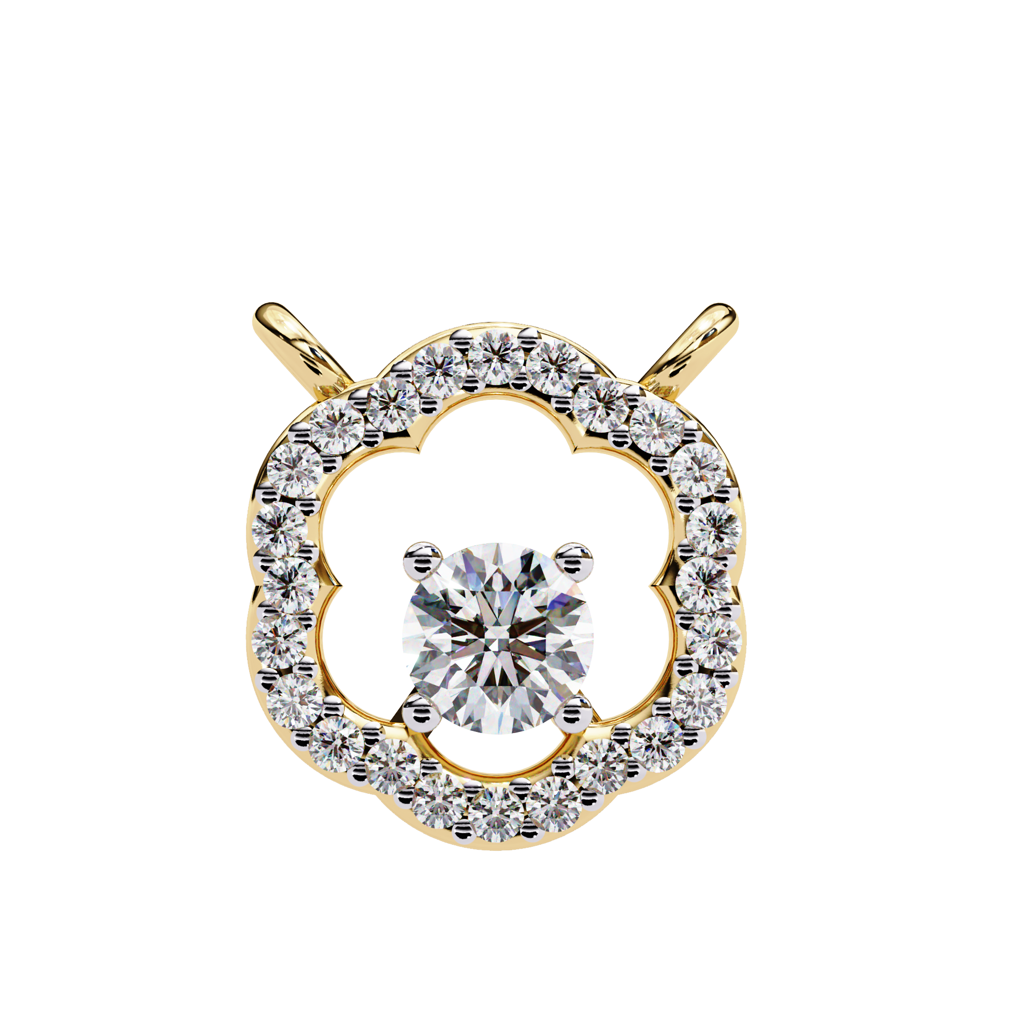 Zainab Solitaire Pendant