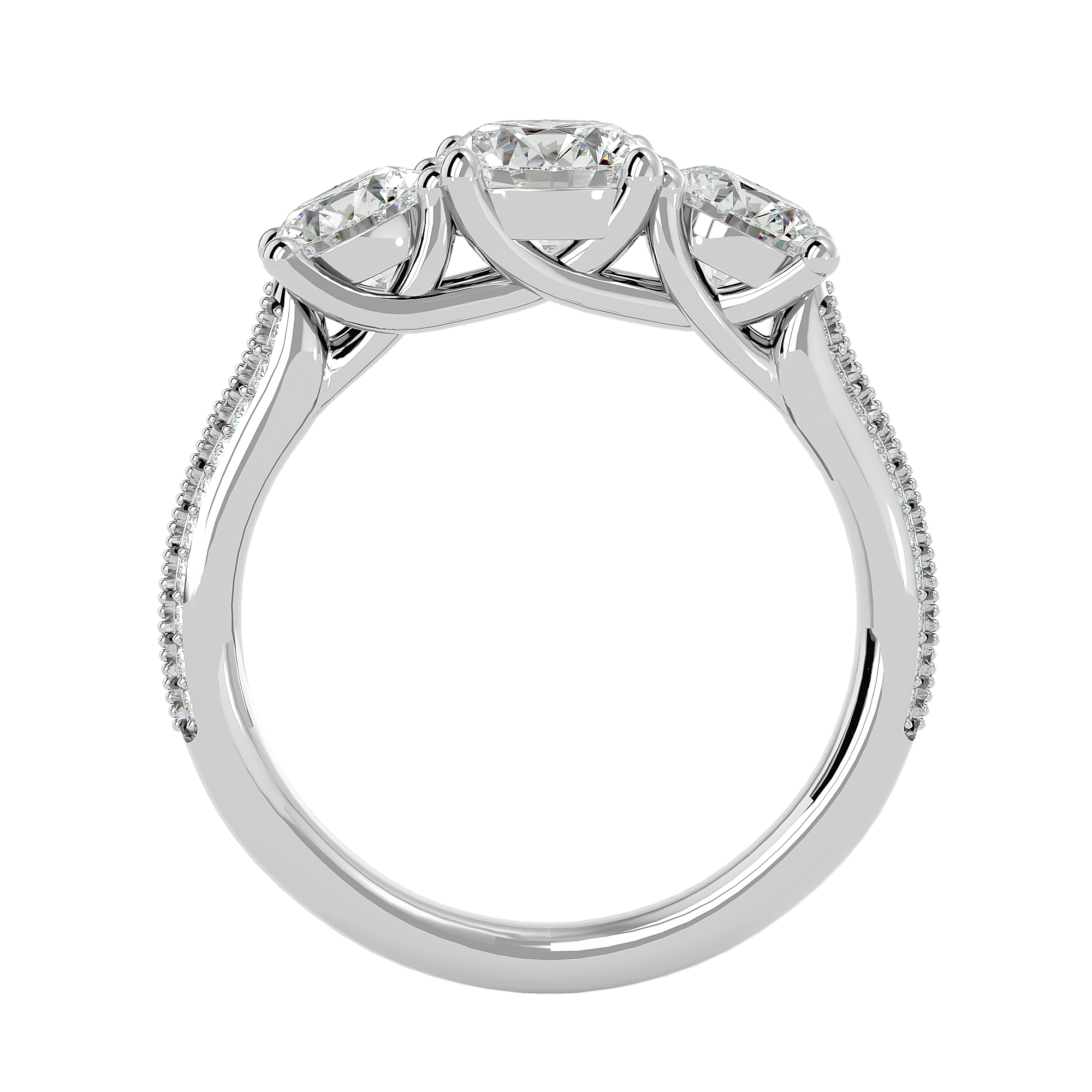 Romilly Three Stone Ring