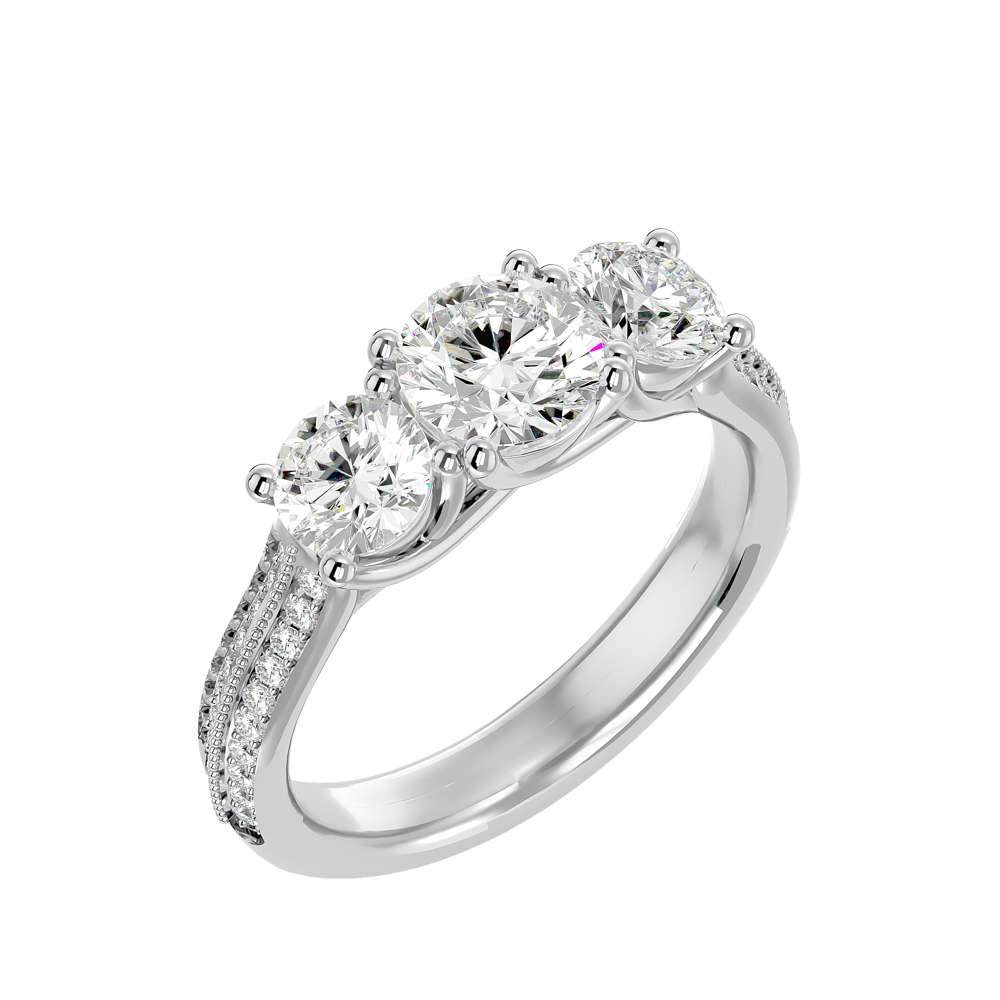 Romilly Three Stone Ring