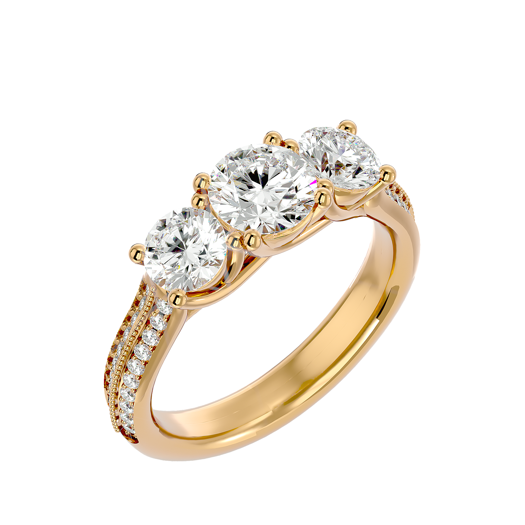 Romilly Three Stone Ring