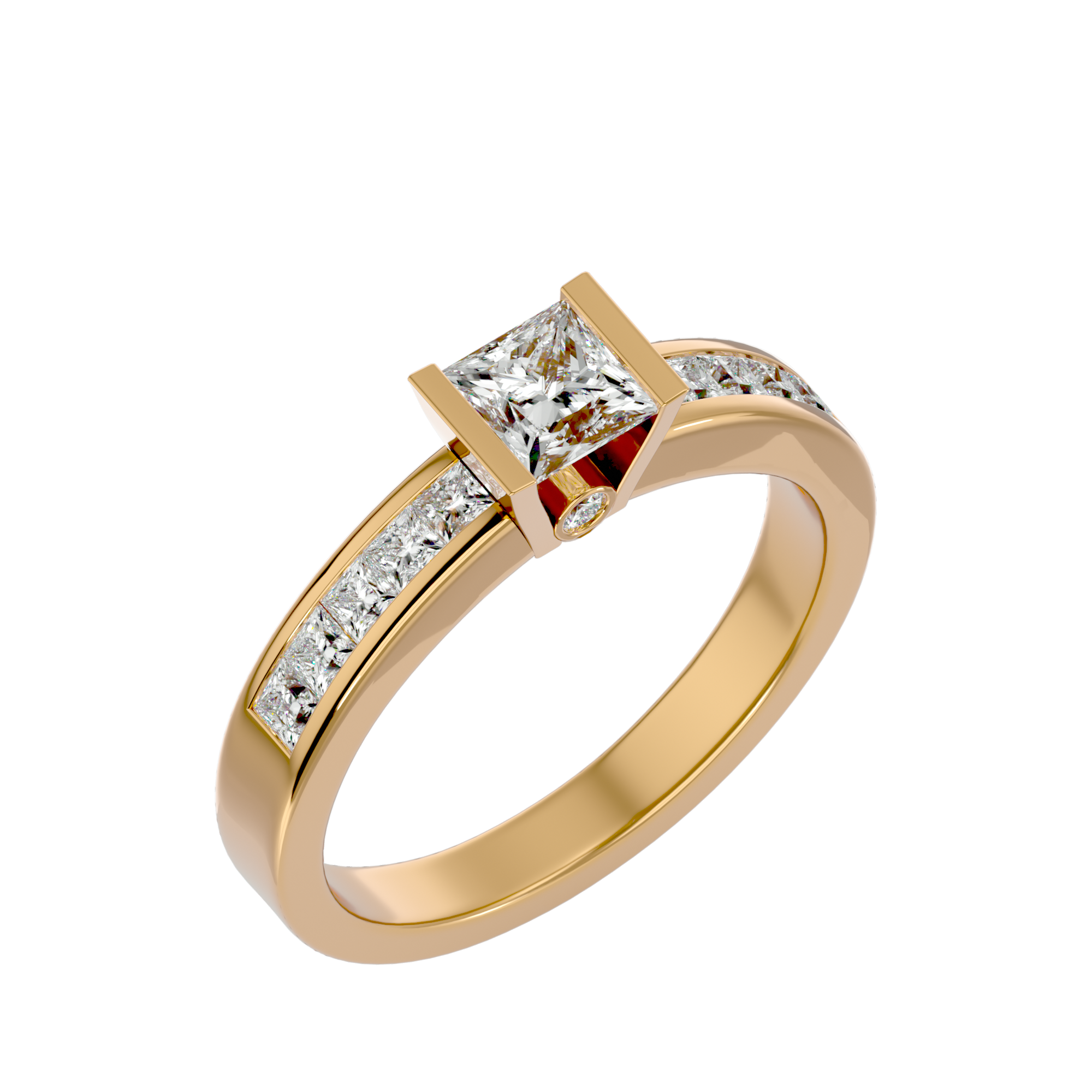Omega Solitaire Ring