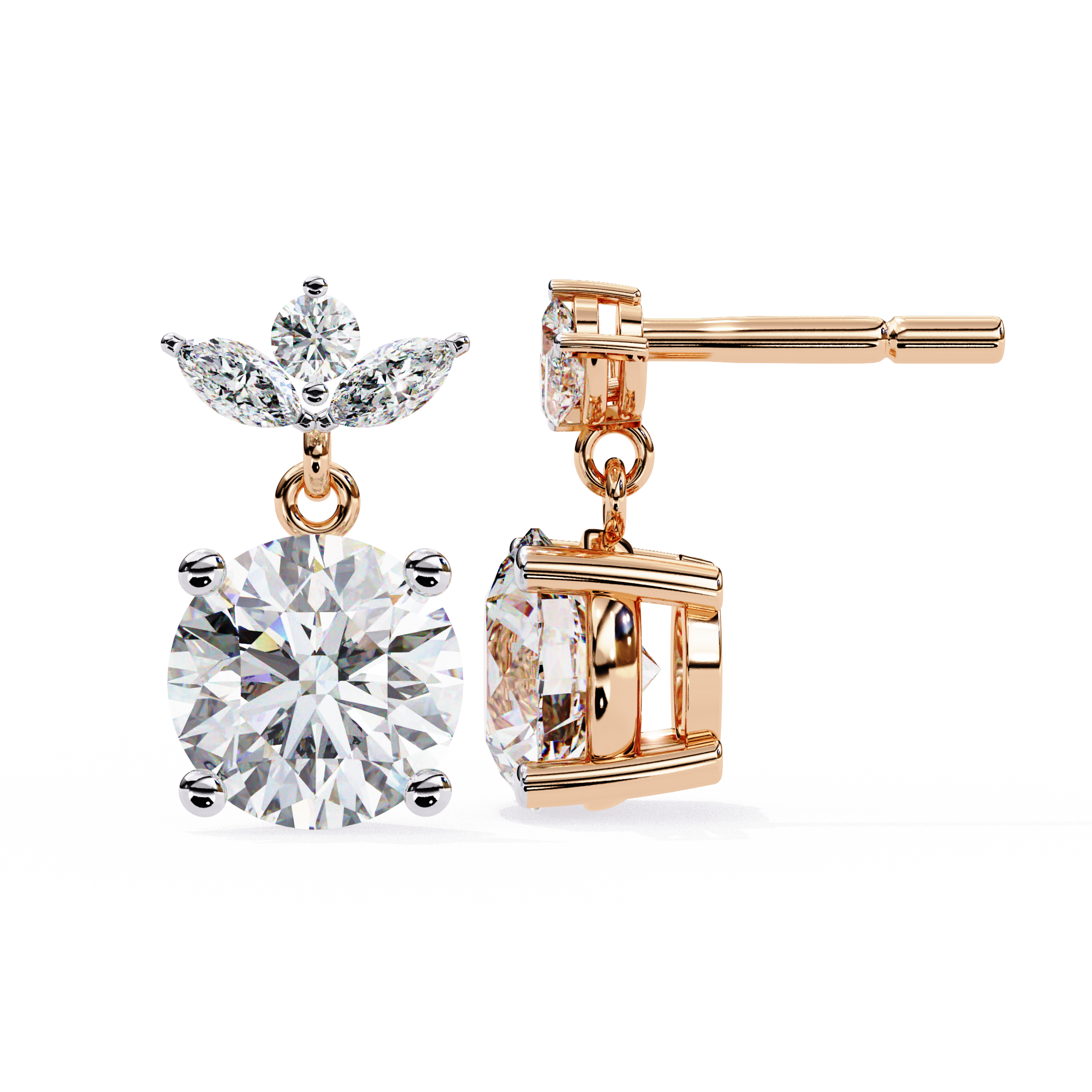 Bernice Solitaire Earring