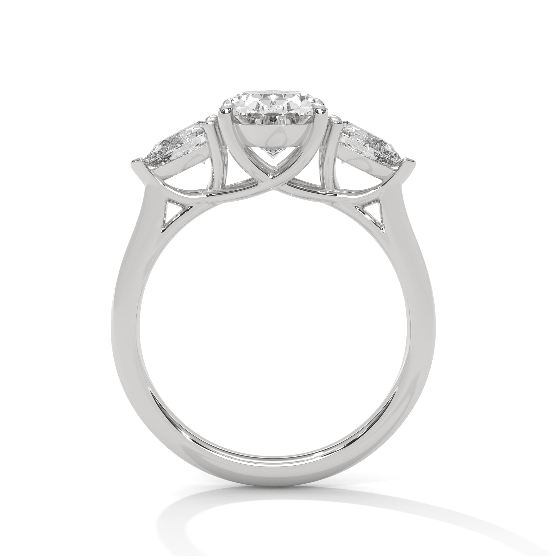 Octavia Three Stone Ring