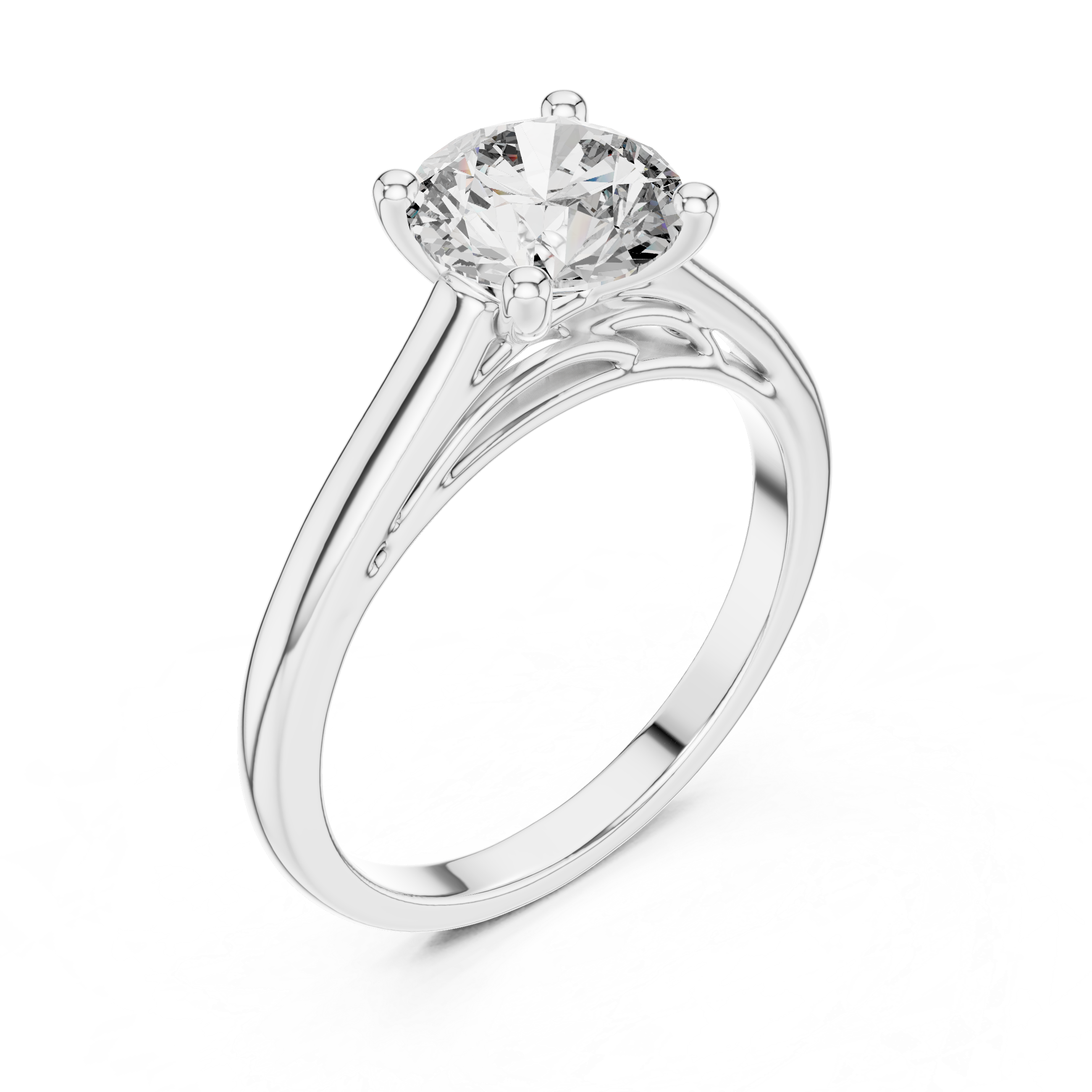 Aster Solitaire Ring