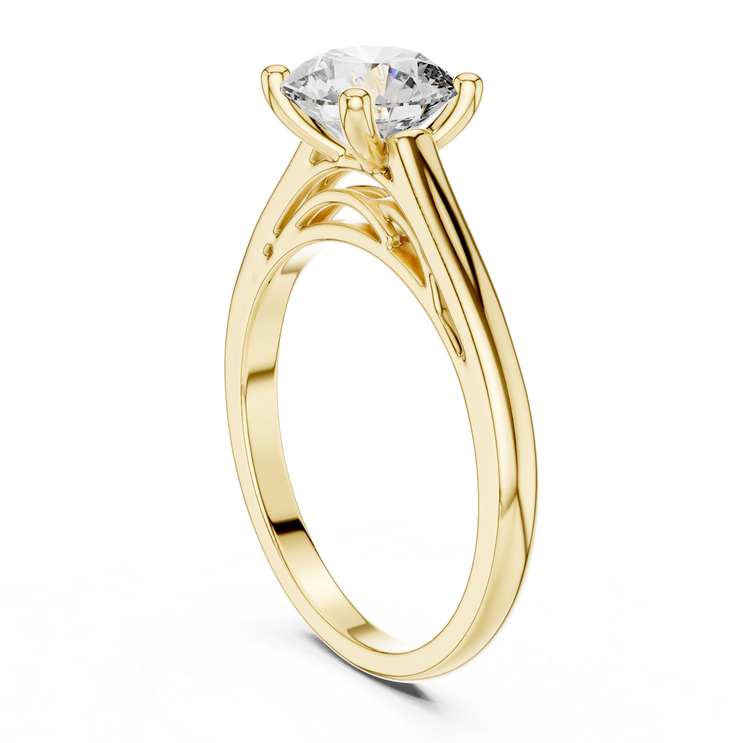 Aster Solitaire Ring