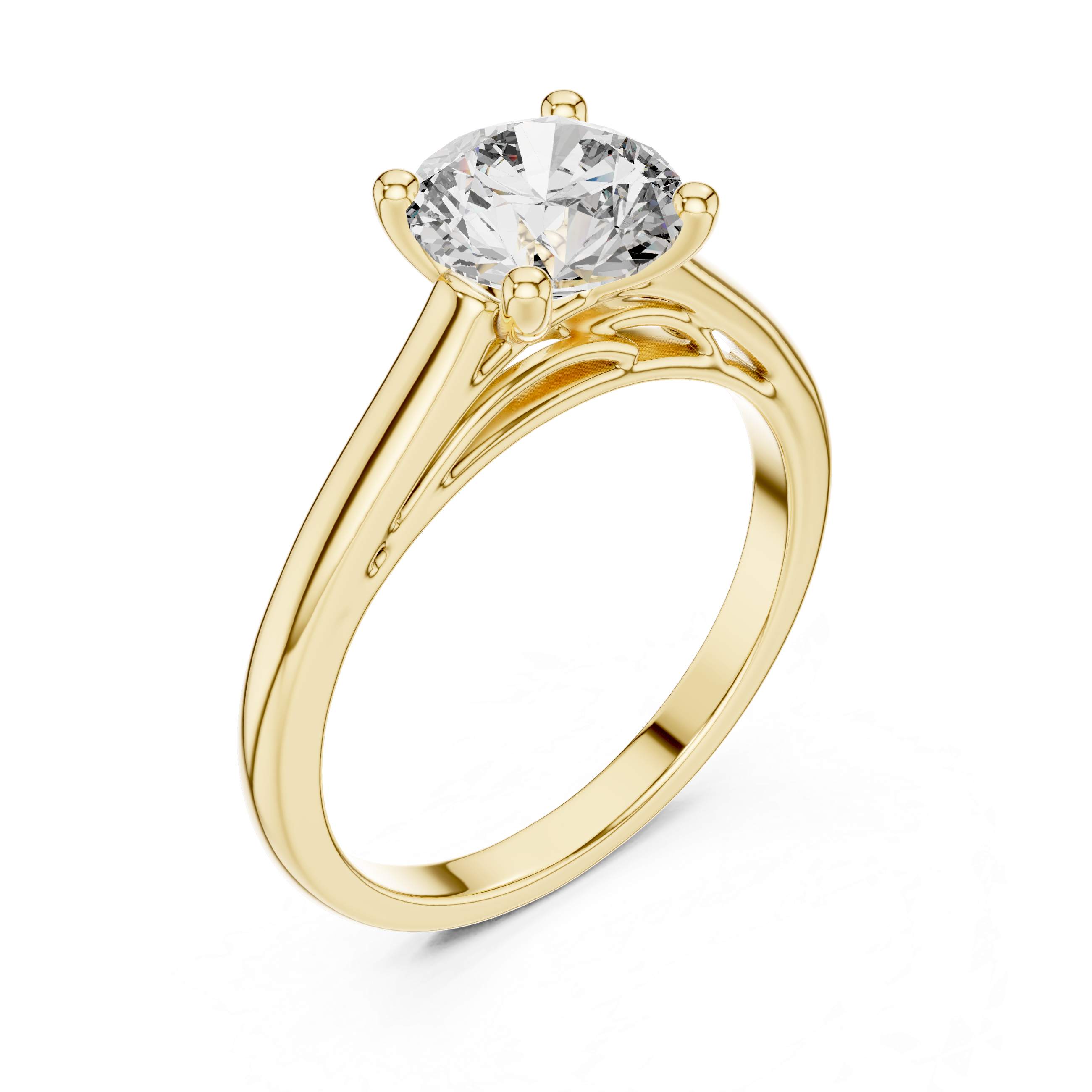 Aster Solitaire Ring