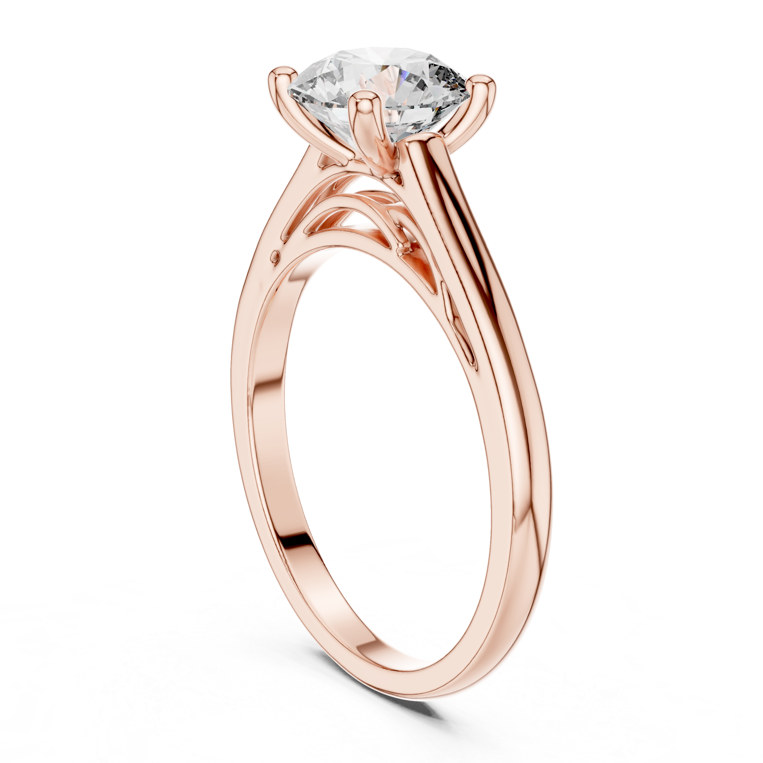 Aster Solitaire Ring
