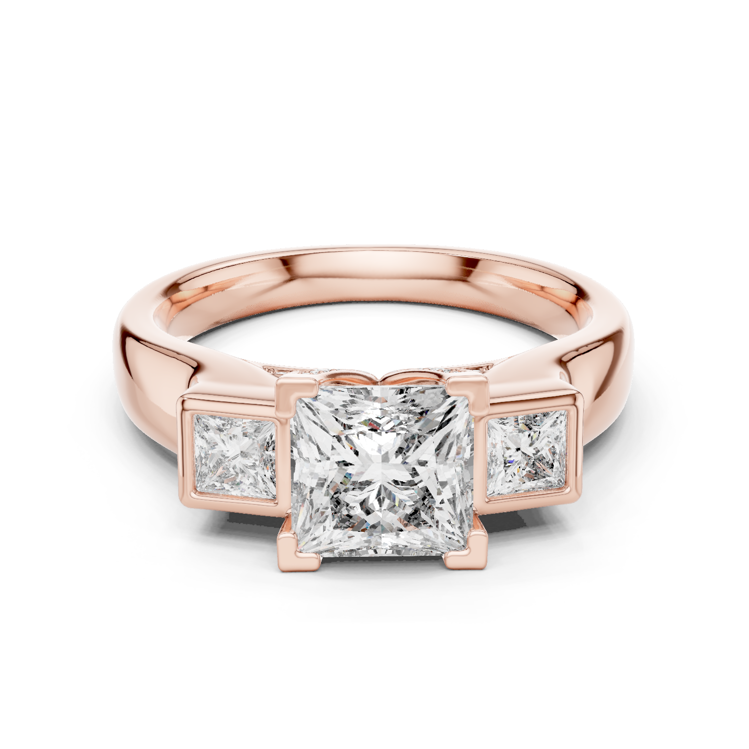 Cosmia Three Stone Ring