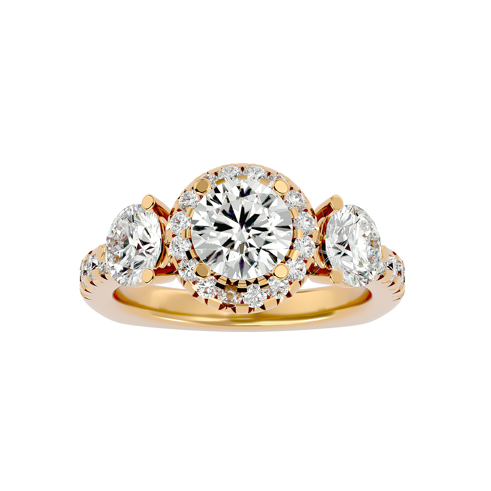 Noel Three Stone Ring